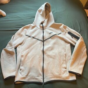 Grey Nike tech zip up hoodie